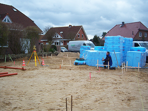 Vermessung für Baufenster Einzelhaus